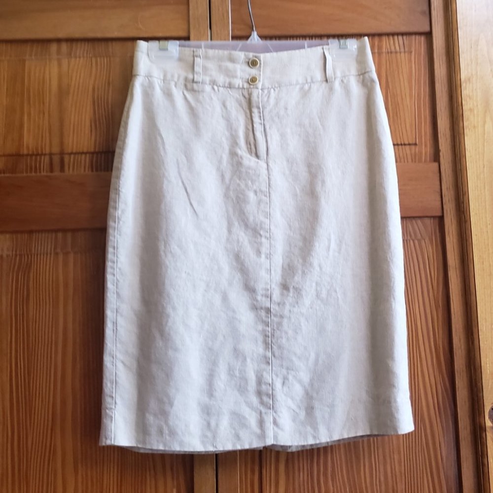 BANANA REPUBLIK beige short skirt sz 4 woman's